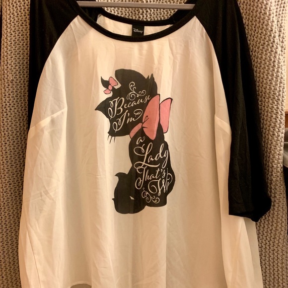 torrid Tops - Aristocats Marie 3/4 length sleeve shirt